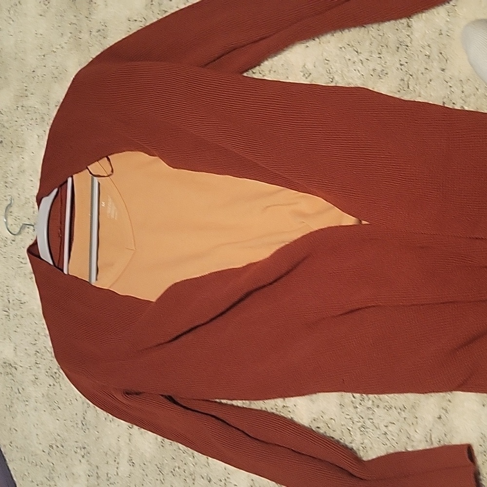 Rust cardigan